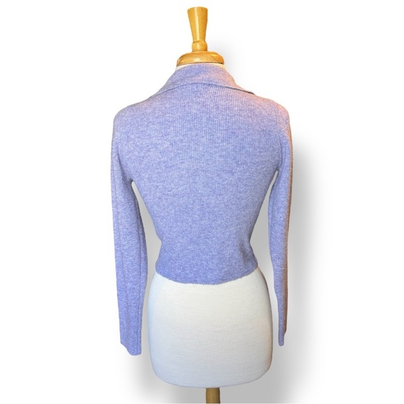 The Frolic Lavender Wrap Sweater - Picture 3 of 5